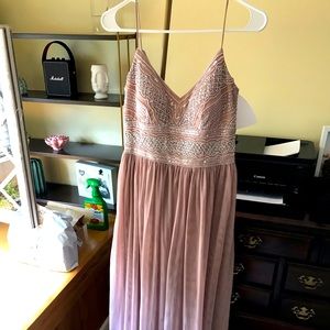 Adrianna Papell Dusty Petal Rose Bridesmaid Dress